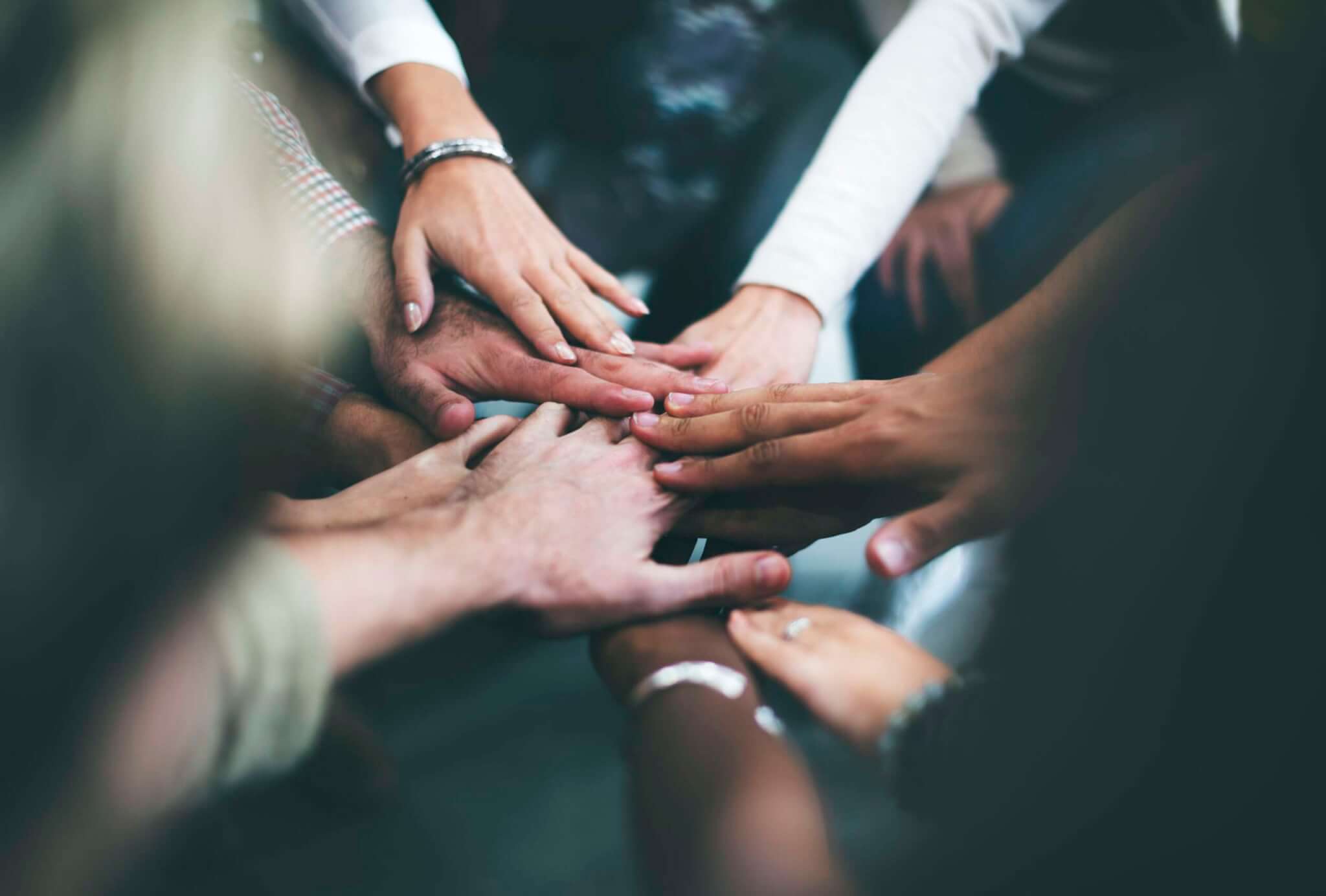 Teamwork Join Hands Support Together Concept